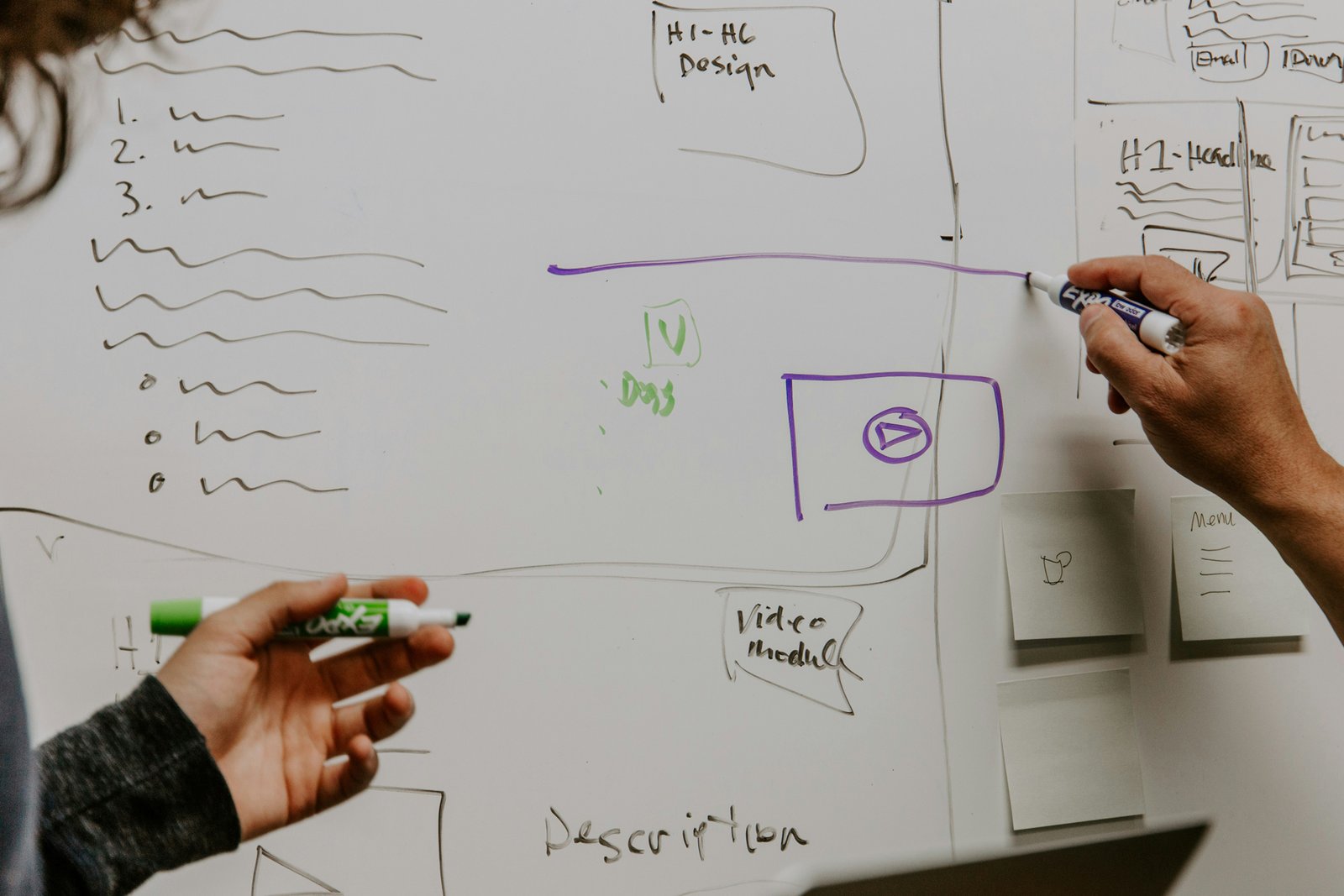 Markerfleck wird von einem Whiteboard entfernt